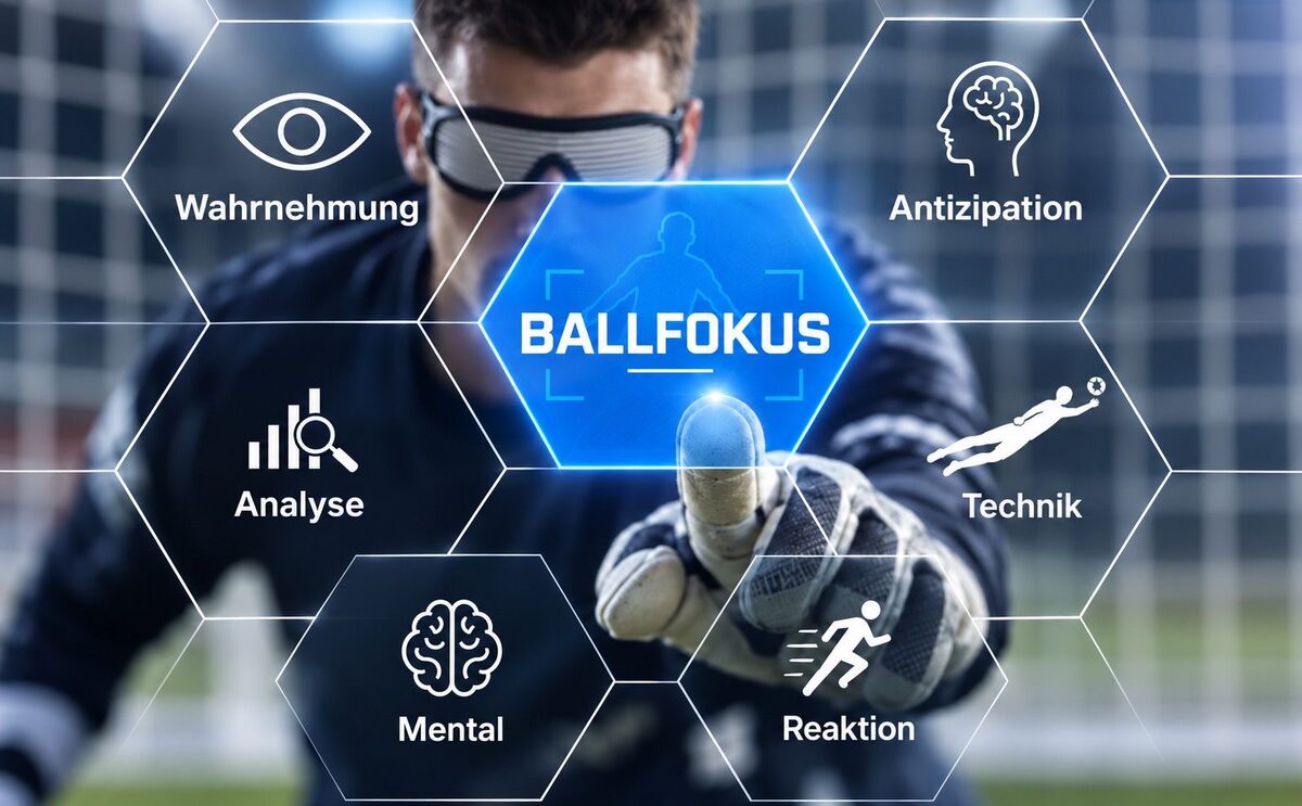 Torwart mit BALLFOKUS-Brille: Wahrnehmung, Antizipation, Analyse, Technik, Mental, Reaktion